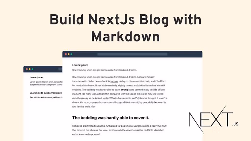 Building a Markdown Blog in Next.js